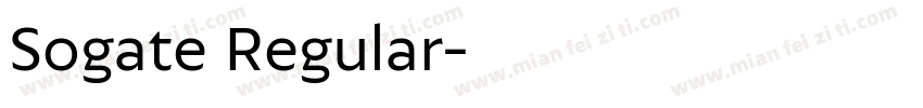 Sogate Regular字体转换